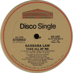 Barbara Law Take All Of Me VINYL 12" USED