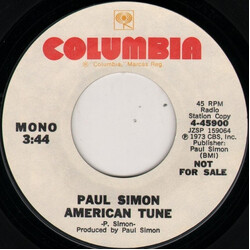 Paul Simon American Tune USED VINYL 7INCH 45 RPM PROMO