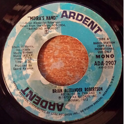 B. A. Robertson Moira's Hand (Mono) / To My Star (Stereo) USED VINYL 7INCH 45 RPM SINGLE PROMO STEREO MONO