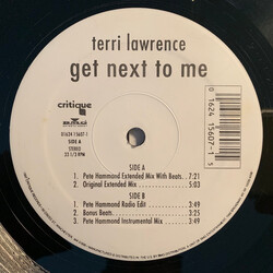 Terri Lawrence Get Next To Me VINYL 12" USED