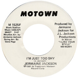 Jermaine Jackson I'm Just Too Shy USED VINYL 7INCH 45 RPM