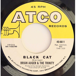 Brian Auger & The Trinity Black Cat / In And Out Vinyl 7" USED