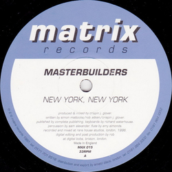 Masterbuilders New York New York Vinyl 12" USED