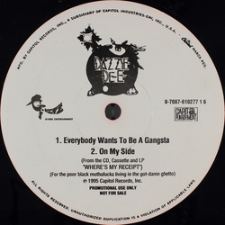 Dazzie Dee Everybody Wants To Be A Gangsta Vinyl 12" USED