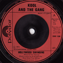 Kool & The Gang Hollywood Swinging Vinyl 7" USED