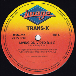 Trans-X Living On Video Vinyl 12" USED