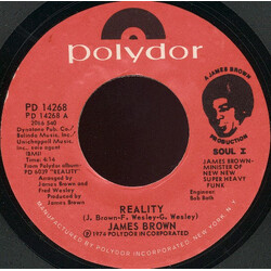 James Brown Reality / I Need Your Love So Bad USED VINYL 7INCH 45 RPM STYRENE