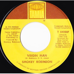 Smokey Robinson Virgin Man / Fulfill Your Need Vinyl 7" USED