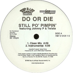 Do Or Die / Johnny P. / Twista Still Po' Pimpin' Vinyl 12" USED