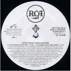 SWV Right Here / Human Nature Vinyl 12" USED