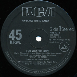 Average White Band For You For Love Vinyl 12" USED