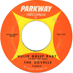 The Dovells Hully Gully Baby / Your Last Chance Vinyl 7" USED
