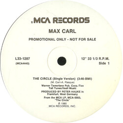 Max Carl The Circle USED VINYL 12INCH 33 S RPM PROMO