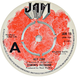 Symon's Jazzband Hey Jude Vinyl 7" USED