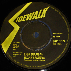David Bendeth Feel The Real Vinyl 7" USED