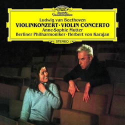 Ludwig van Beethoven / Anne-Sophie Mutter / Berliner Philharmoniker / Herbert von Karajan Violinkonzert Vinyl LP USED