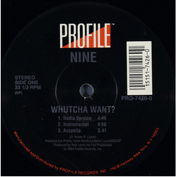 Nine Whutcha Want? Vinyl 12" USED