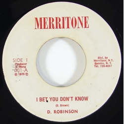 Dave Robinson I Bet You Don't Know Vinyl 7" USED