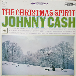 Johnny Cash The Christmas Spirit Vinyl LP USED