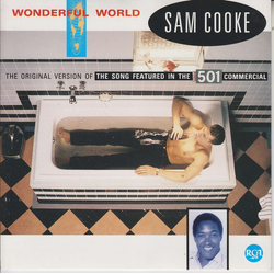 Sam Cooke Wonderful World Vinyl 7" USED
