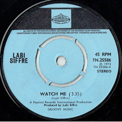 Labi Siffre Watch Me Vinyl 7" USED