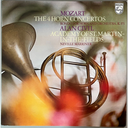 Wolfgang Amadeus Mozart / Sir Neville Marriner / Alan Civil / The Academy Of St. Martin-in-the-Fields The 4 Horn Concertos Vinyl LP USED