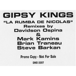 Gipsy Kings La Rumba De Nicolas Vinyl 12" USED