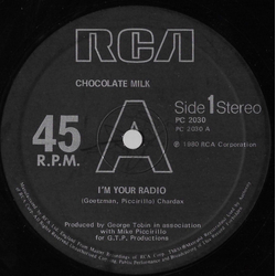 Chocolate Milk (2) I'm Your Radio / Would It Be Alright? / Action Speaks Louder Than Words Vinyl 12" USED