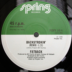 The Fatback Band Backstrokin' (Remix) Vinyl 12" USED