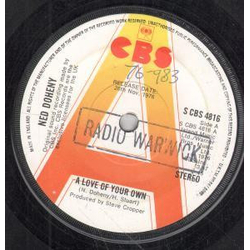 Ned Doheny A Love Of Your Own Vinyl 7" USED
