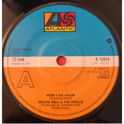 Archie Bell & The Drells Here I Go Again / (There's Gonna Be) A Showdown Vinyl 7" USED