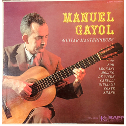 Manuel Gayol Guitar Masterpieces Vinyl LP USED