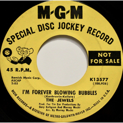 The Jewels (4) I'm Forever Blowing Bubbles / We Got Togetherness Vinyl 7" USED