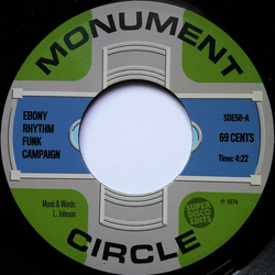 Ebony Rhythm Funk Campaign 69 Cents Vinyl 7" USED