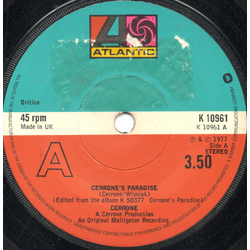 Cerrone Cerrone's Paradise Vinyl 7" USED