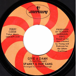 Spanky & Our Gang Give A Damn Vinyl 7" USED