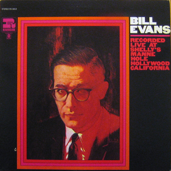 Bill Evans Recorded Live At Shelly's Manne Hole, Hollywood, California Vinyl LP USED