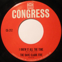 The Dave Clark Five I Knew It All The Time Vinyl 7" USED