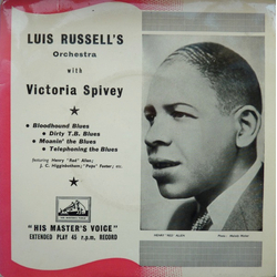Luis Russell And His Orchestra / Victoria Spivey Victoria Spivey With Luis Russell And His Orchestra Vinyl 7" USED