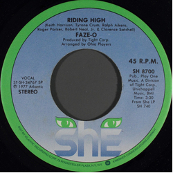 Faze-O Riding High Vinyl 7" USED