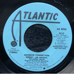 Kermit The Frog / Jim Henson Rainbow Connection Vinyl 7" USED