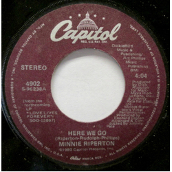 Minnie Riperton Here We Go Vinyl 7" USED
