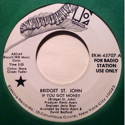 Bridget St. John If You've Got Money Vinyl 7" USED