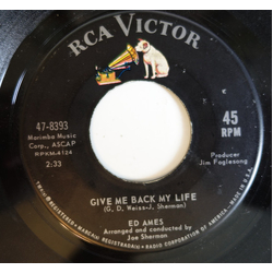 Ed Ames Give Me Back My Life Vinyl 7" USED