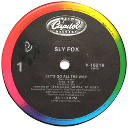 Sly Fox Let's Go All The Way Vinyl 12" USED