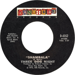 Three Dog Night Shambala Vinyl 7" USED