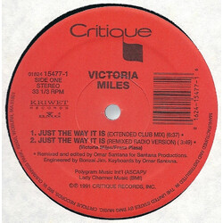Victoria Miles Just The Way It Is USED VINYL 12INCH
