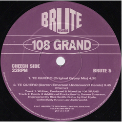 108 Grand Te Quiero Vinyl 12" USED