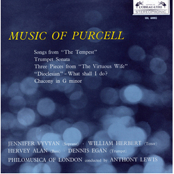 Jennifer Vyvyan / William Herbert / Hervey Alan / Dennis Egan / Philomusica Of London / Anthony Lewis (2) Music Of Purcell Vinyl LP USED