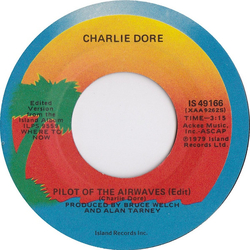Charlie Dore Pilot Of The Airwaves Vinyl 7" USED